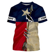 Load image into Gallery viewer, Archery TX Texas flag custom Name All over printed Shirt, Hoodie - Personalized Archers Gifts FSD3093