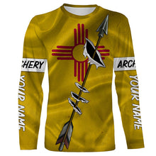 Load image into Gallery viewer, Archery Bow Hunting New Mexico flag custom Name 3D All over print Shirt, Personalized Archers Gifts FSD3540