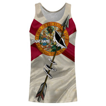 Load image into Gallery viewer, Archery Bow Hunting Florida flag custom Name 3D All over print Shirt, Archers Gifts for Adult and Kid FSD3542