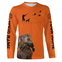 Load image into Gallery viewer, Silver Lab Pheasant Hunting Clothes, best personalized Upland hunting Shirts, hunting gifts FSD3949