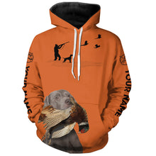 Load image into Gallery viewer, Weimaraner Dog Pheasant Hunting Clothes, best personalized Upland hunting Shirts, hunting gifts FSD3950