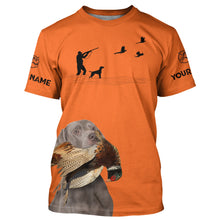 Load image into Gallery viewer, Weimaraner Dog Pheasant Hunting Clothes, best personalized Upland hunting Shirts, hunting gifts FSD3950
