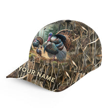 Load image into Gallery viewer, Personalized Turkey Hunting Hats, Snapback Baseball Camo Hat Turkey Hunting gear, Hunting Gifts FSD4415