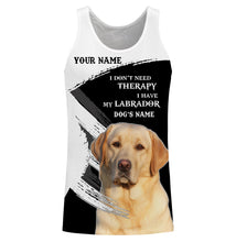 Load image into Gallery viewer, Yellow Labrador Custom Name Full print Shirts, Funny Dog saying shirts, Personalized Gift FSD3117