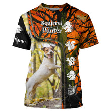 Load image into Gallery viewer, Squirrel Hunting Dogs Russell Terrier orange camo Custom Name 3D All over print Shirts, hunting gifts FSD3859