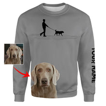 Load image into Gallery viewer, Walking dog Custom dog Sweatshirt for dog mom, dog dad - Personalized gifts for dog owners FSD3911