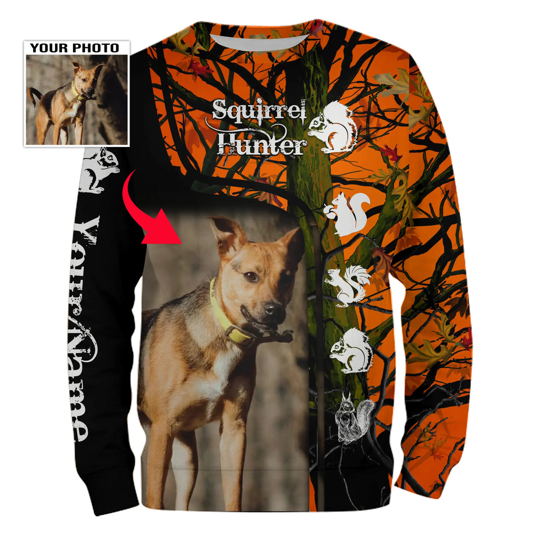 Best Squirrel Hunting Dogs Customized name and photo 3D All over print Shirts, Squirrel hunting gifts FSD3860