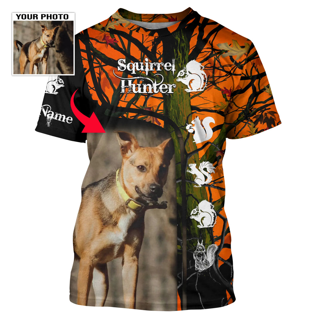 Best Squirrel Hunting Dogs Customized name and photo 3D All over print Shirts, Squirrel hunting gifts FSD3860