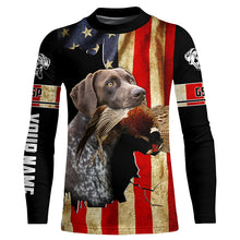 Load image into Gallery viewer, Pointer german shorthair best bird dogs American flag Custom Name Shirts, gifts for dog owners FSD3799