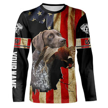 Load image into Gallery viewer, Pointer german shorthair best bird dogs American flag Custom Name Shirts, gifts for dog owners FSD3799