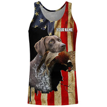 Load image into Gallery viewer, Pointer german shorthair best bird dogs American flag Custom Name Shirts, gifts for dog owners FSD3799