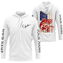 Load image into Gallery viewer, Personalized Walleye Fishing Jerseys American Flag, Walleye Fisherman Performance Fishing UV Protection Shirts - FSD2516