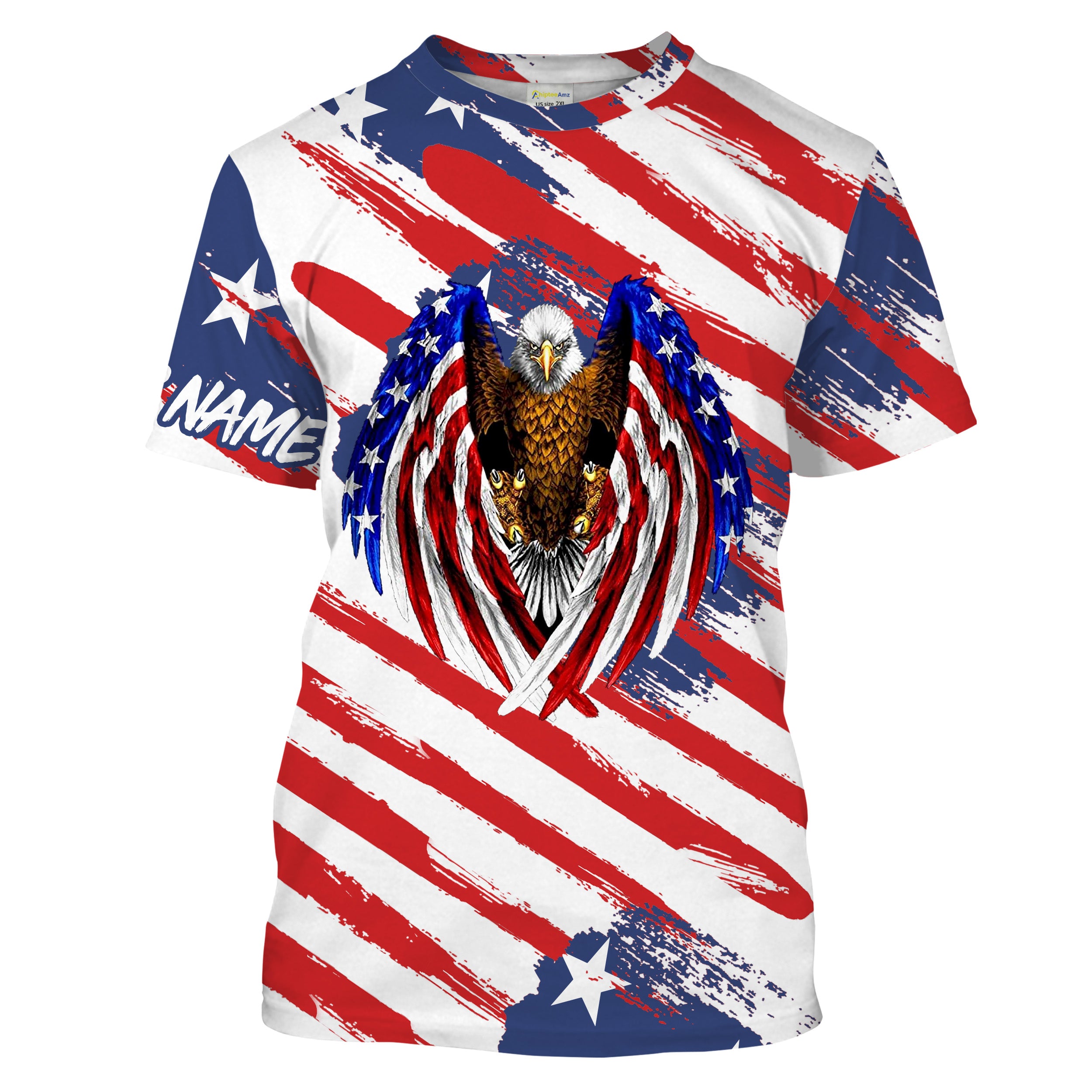 Personalized American Pride Eagle Flag Hand Independence 3D Shirt