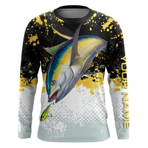 Yellowfin Tuna Fishing Custom Long sleeve Fishing Shirts