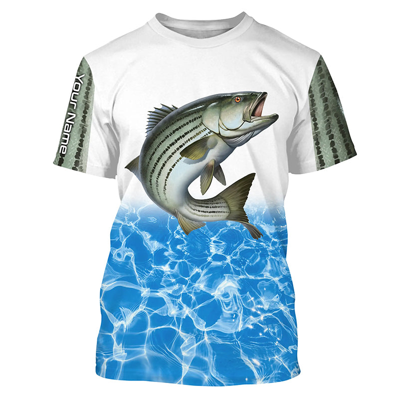 Custom Striped Bass Long Sleeve Fishing Shirts, Striper Bass Shirt Fis –  ChipteeAmz