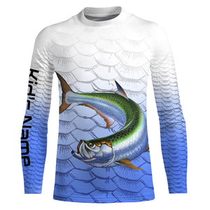 Tarpon Fishing Shirt for Men Long Sleeve Sun Protection UV UPF 30+ T-Shirts TTS0038
