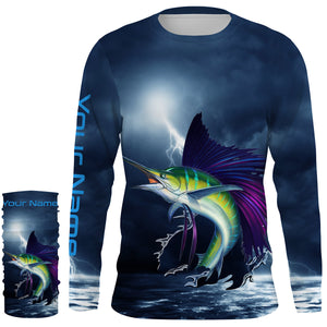 Sailfish DEEP SEA Fishing Salt Water Fish Long Sleeve, tournament fishing shirts TTS0053