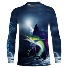 Load image into Gallery viewer, Sailfish DEEP SEA Fishing Salt Water Fish Long Sleeve, tournament fishing shirts TTS0053