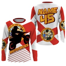 Load image into Gallery viewer, Florida Motocross Jersey Custom Youth Mens Womens FL Dirt Bike Racing Off Road MX Motorcycle| NMS826