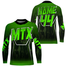 Load image into Gallery viewer, Personalized MTX Jersey UPF30+, Motorcycle Dirt Bike Motocross Racing Off-Road Riders Racewear| NMS430