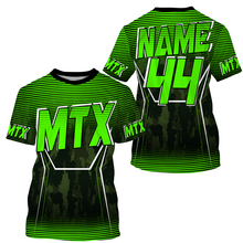 Load image into Gallery viewer, Personalized MTX Jersey UPF30+, Motorcycle Dirt Bike Motocross Racing Off-Road Riders Racewear| NMS430