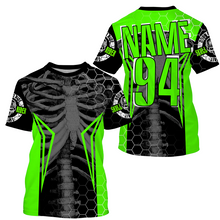 Load image into Gallery viewer, Personalized Racing Jersey UPF30+, Cool Bone Motorcycle Motocross Off-Road Riders Racewear| NMS436