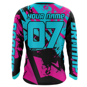 Dirt Bike Mom Personalized Jersey UPF30+ Motocross Mom Racing Shirt Mother's Day Gift NMS1377