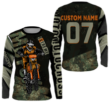 Load image into Gallery viewer, Personalized Motocross Jersey UPF30+ UV Protection, Extreme Dirt Bike Racing Off-Road Motorcycle Rider| NMS270