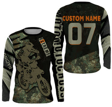 Load image into Gallery viewer, Personalized Motocross Jersey UPF 30+, Extreme Motocross Racing Shirt, Off-Road Riders Racewear| NMS399