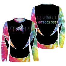 Load image into Gallery viewer, Rainbow Motocross Personalized Jersey Dirt Bike Shirt Biker Girl Off-road Racing Tournament| NMS500