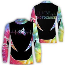 Load image into Gallery viewer, Rainbow Motocross Personalized Jersey Dirt Bike Shirt Biker Girl Off-road Racing Tournament| NMS500