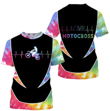 Load image into Gallery viewer, Rainbow Motocross Personalized Jersey Dirt Bike Shirt Biker Girl Off-road Racing Tournament| NMS500