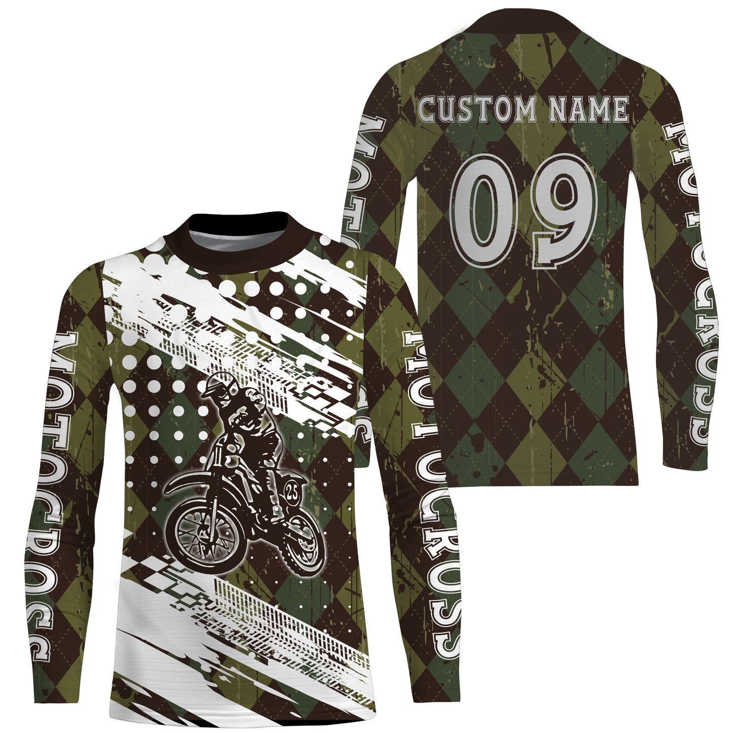 Personalized Motocross Jersey UPF30+ Kid&Adult Custom Dirt Bike Racing Shirt Off-road Motorcycle| NMS614