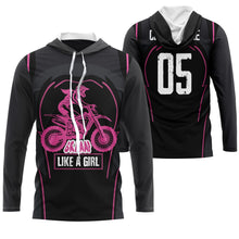 Load image into Gallery viewer, Brap Like A Girl Personalized Riding Jersey UPF30+ Female Riders Dirt Bike Motocross Women Race Shirt| NMS647