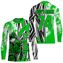 Load image into Gallery viewer, Custom Motocross Jersey Green UPF30+ Youth Men Women Xtreme Dirt Bike Shirt Racing NMS1421