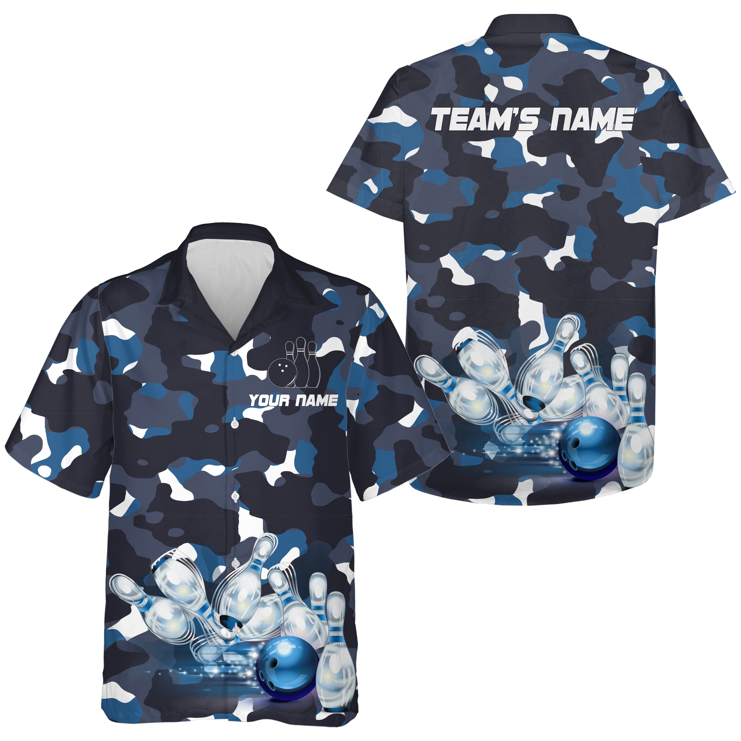 Green Camo Bowling Shirts For Men Custom Bowling Quarter-Zip Shirt Tea –  ChipteeAmz