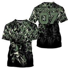 Load image into Gallery viewer, Personalized Camo Cross Jersey UPF30+ Anti UV, Motocross Supercross Racing Motorcycle Riders Racewear| NMS457