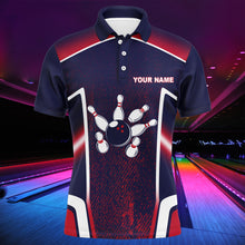 Load image into Gallery viewer, Bowling Excuses Shirt, Funny Polo Bowling Shirt for Men, Custom Name Bowling Jersey Short Sleeve NBP142