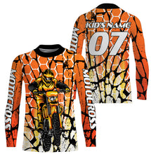 Load image into Gallery viewer, Personalized Motocross Racing Jersey Adult Youth Long Sleeves, Dirt Bike Off-road Riders Racewear| NMS328