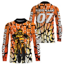 Load image into Gallery viewer, Orange Supercross Jersey Custom Number &amp; Name Motorcycle Riding Shirt Off-Road Dirt Bike Racing| NMS540