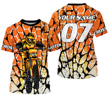 Load image into Gallery viewer, Personalized Motocross Racing Jersey Adult Youth Long Sleeves, Dirt Bike Off-road Riders Racewear| NMS328