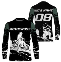 Load image into Gallery viewer, Motocross Personalized Jersey Kid Adult Long Sleeves, Dirt Bike Racing Off-road Riders Racewear| NMS330