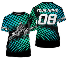 Load image into Gallery viewer, Cool Motocross Personalized Jersey Adult Kid Long Sleeves, Dirt Bike Motorcycle Riders Racewear| NMS331
