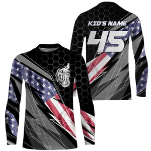 Personalized Hard Enduro Jersey UPF30+ Patriotic Enduro Racing Shirt American Dirt Bike Adult&Kid Jersey| NMS732