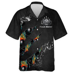 Men Women Custom Hawaiian Bowling Shirt, Strike Bowlers Jersey Short Sleeve Button-down Cool Shirt NBH103