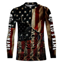 Load image into Gallery viewer, American Biker Jersey Personalized Patriotic Motorcycle Off-Road Motocross Racing Rider Racewear| NMS170