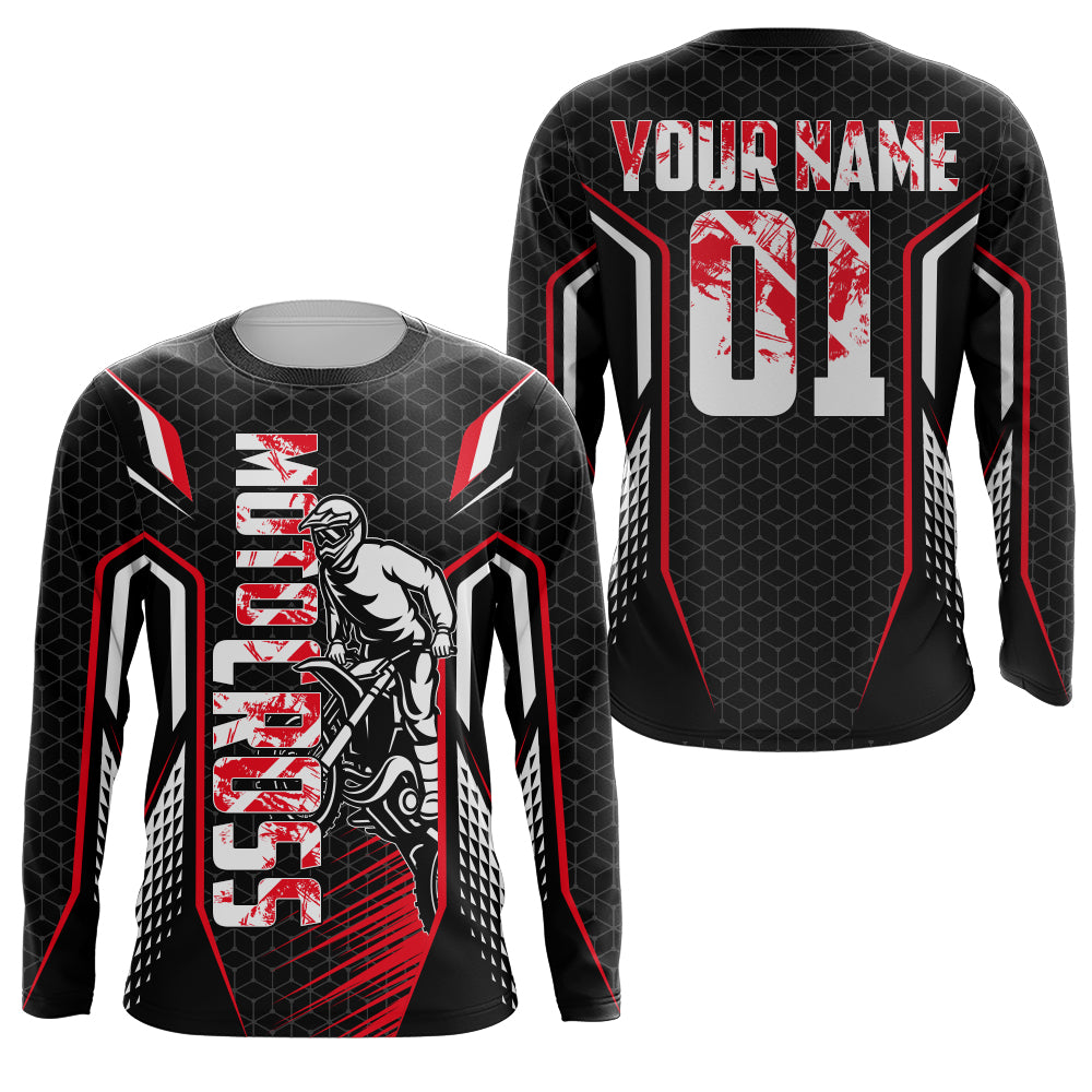 Personalized Motocross Jersey Youth Men UPF30+ Dirt Bike Shirt MX Racing Off-road Extreme NMS1411