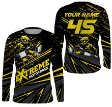 Load image into Gallery viewer, Extreme Motocross Personalized Jersey UV Protect, UPF 30+ Dirt Bike Youth Long Sleeves MX Racewear| NMS370