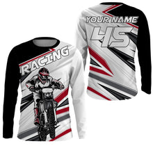 Load image into Gallery viewer, Personalized Racing Jersey UV Protect, UPF 30+ Dirt Bike Long Sleeves Riders Motocross Racewear| NMS372