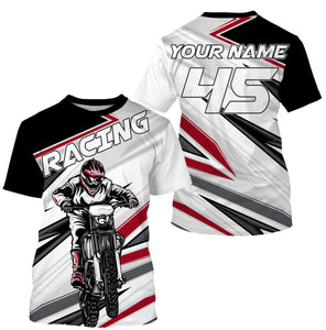 Personalized Racing Jersey UV Protect, UPF 30+ Dirt Bike Long Sleeves Riders Motocross Racewear| NMS372